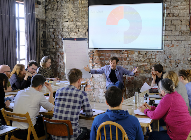 Image of participants in a workshop called Training After Declaring a Climate Emergency